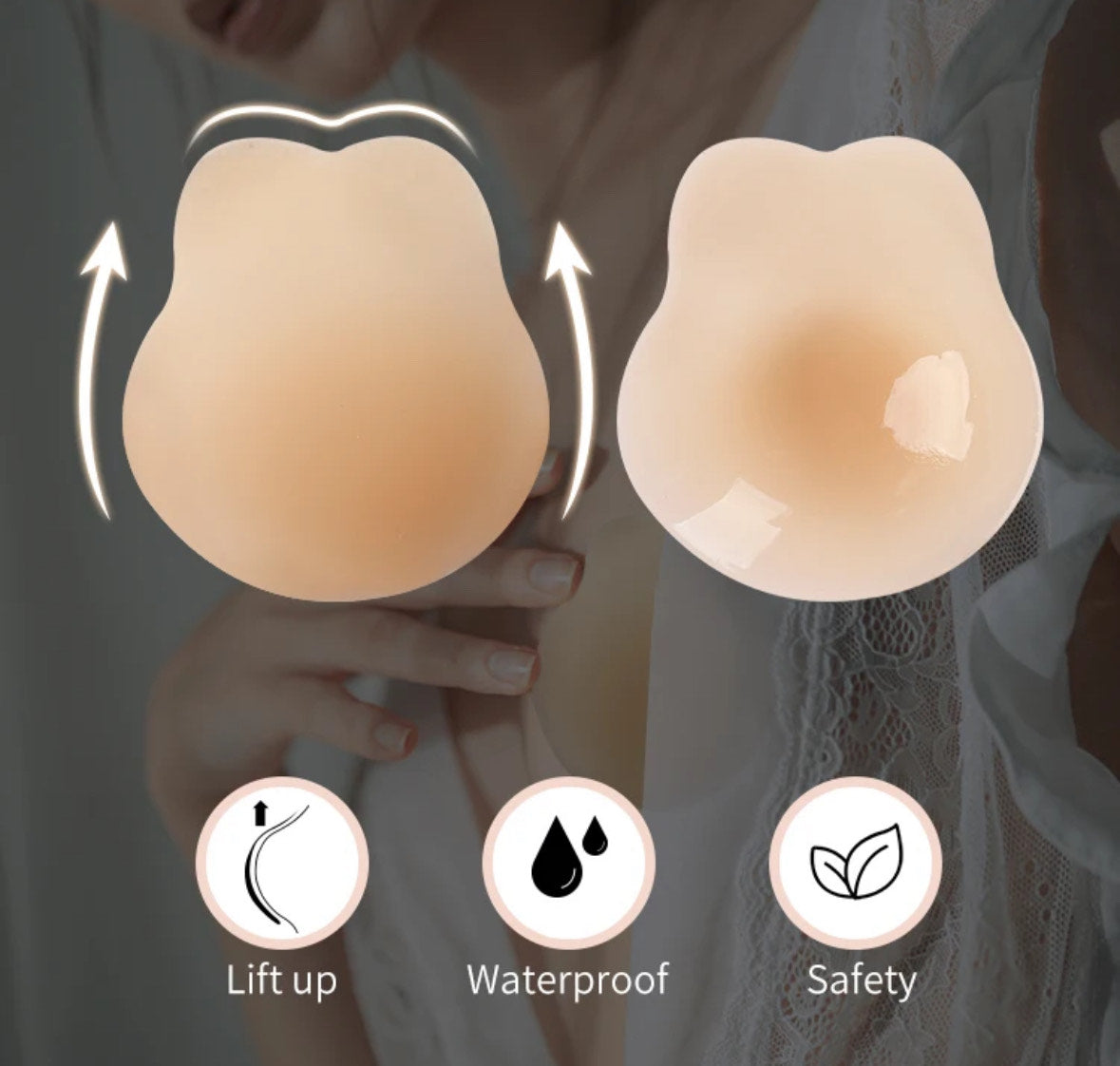 SUGAR Discrete Nipple Covers – Invisible and comfortable for a smooth look under clothes
